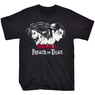 new t Attack On Titan TSHIRT💢💢 Benksr Creative Adult T-Shirt Novelty Anime T-Shirts เสื้อยืด ผ้าฝ้ายบริสุทธิ์ระบายอากาศ