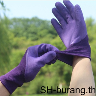 【Buran】ถุงมือขุดดิน กันน้ํา กันมือ ทนทาน สําหรับปลูกต้นไม้ในสวน 1 คู่