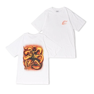 TOP CT【💘💘】เสื้อยืดพิมพ์ลายแฟชั่น เสื้อยืด พิมพ์ลายอนิเมะ Naruto X Kurama