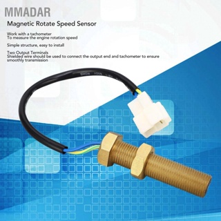 MMADAR Magnetic Rotate Speed ​​Sensor M16x1.5 IP44 ตัวแปลงสัญญาณความเร็ว RPM ทองเหลืองความไวสูงสำหรับเครื่องกำเนิดไฟฟ้า 50V