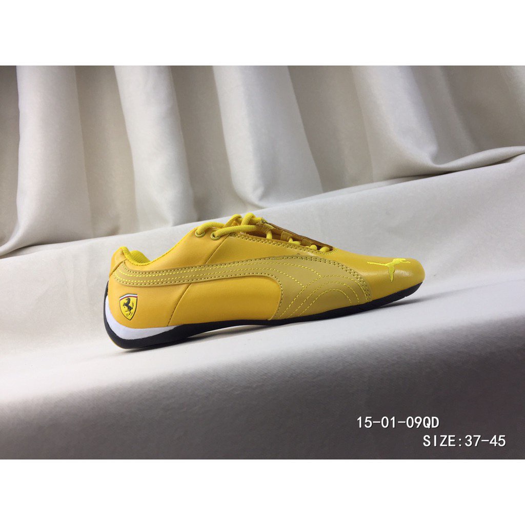 Puma Ferrari motorsport รองเท้าผ้าใบลําลอง สําหรับผู้ชาย สีเหลืองอ่อน  เหมาะกับการเล่นกีฬา ggca | Shopee Thailand