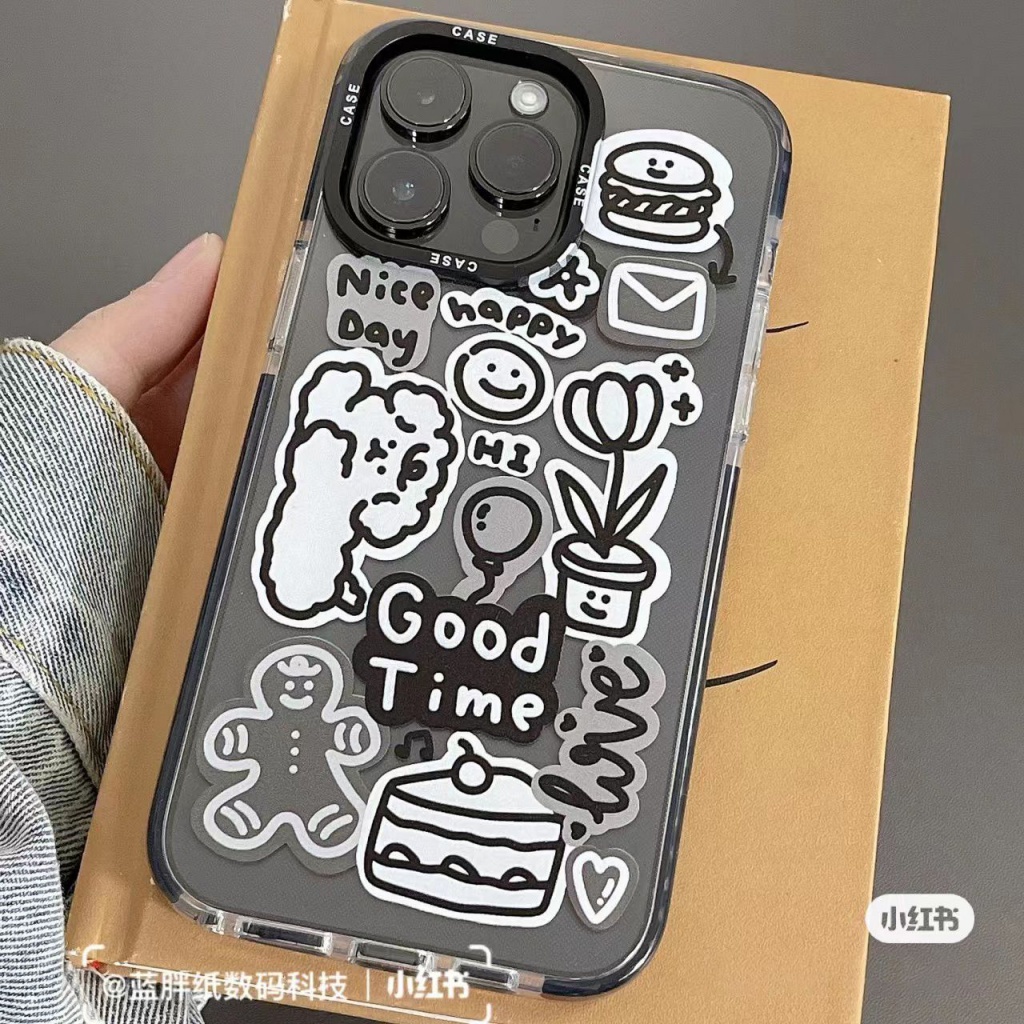 graffiti-cartoon-puppy-phone-case-for-iphone14-phone-case-for-iphone-13promax-transparent-xr-12-apple-11-drop-resistant-8p-drop-resistant-7