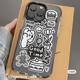 Graffiti Cartoon Puppy Phone Case For Iphone14 Phone Case for iphone 13Promax Transparent XR/12 Apple 11 Drop-Resistant 8P Drop-Resistant 7