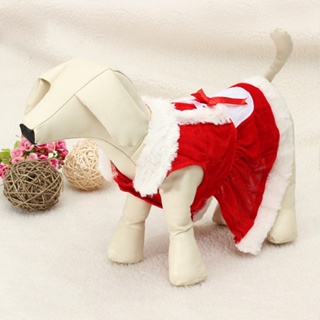 สัตว์เลี้ยงสุนัขชุดคริสต์มาสซานตาคลอสเสื้อผ้ารุ่นคลาสสิก