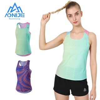 Aonijie FW5156 เสื้อกั๊กแขนกุด แห้งเร็ว น้ําหนักเบา เหมาะกับฤดูร้อน สําหรับผู้หญิง เล่นกีฬา วิ่ง ฟิตเนส