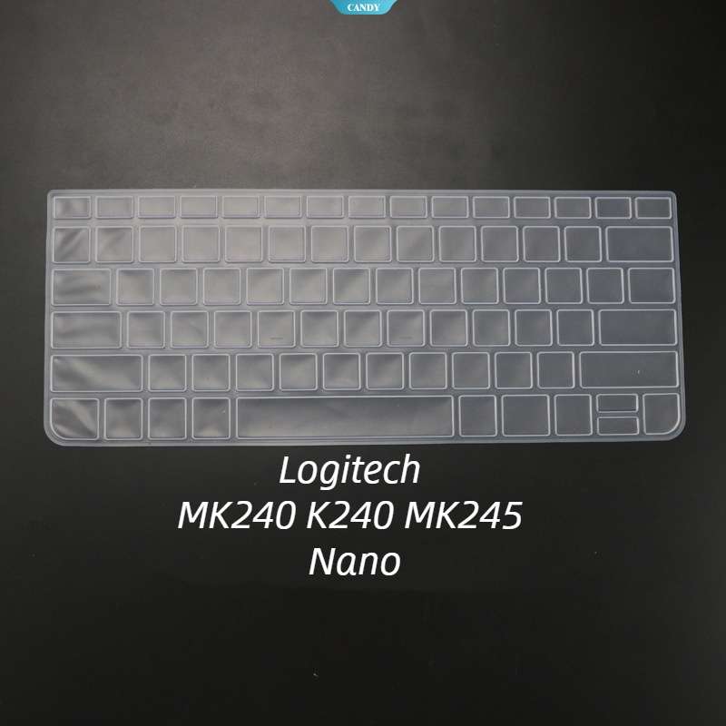 logitech-mk240-k240-mk245-นาโนเดสก์ท็อป-pc-คีย์บอร์ดไร้สาย-ป้องกันผิว-ฟิล์มซิลิโคน-กันน้ํา-กันฝุ่น-can