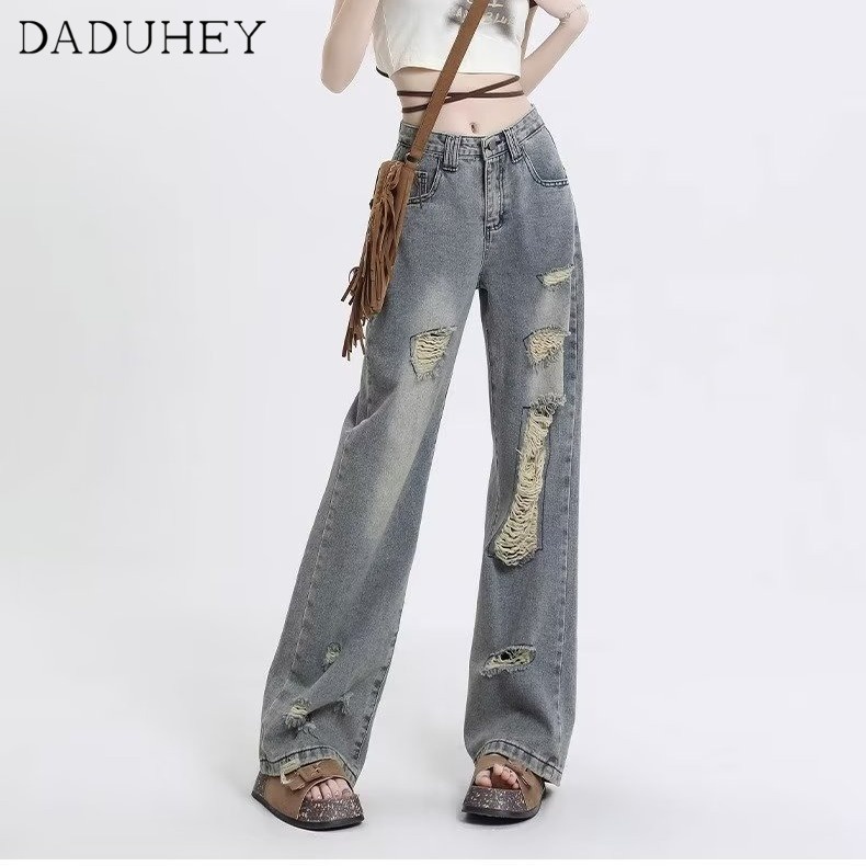 daduhey-korean-style-retro-wide-leg-jeans-womens-summer-2023-new-high-waist-loose-drooping-straight-fashion-casual-mop-pants