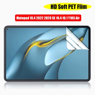 ฟิล์มกันรอยหน้าจอ HD PET แบบนิ่ม สําหรับ Huawei Matepad 10.4 11 10.8 Pro 11 10.8 12.6 SE 10.1 10.4 M6 M5 Pro Honor Pad 6 X6 8 Desk V7 Pro