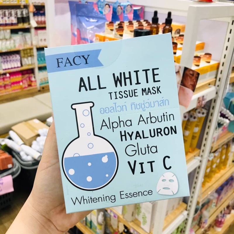 เฟซี่-แผ่นมาส์กหน้า-facy-all-white-tissue-mask