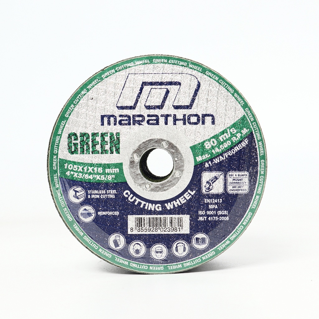 แผ่นตัดเหล็ก-4-x1-มิล-marathon-สีเขียว-บางพิเศษ-สีเขียว-green-cut