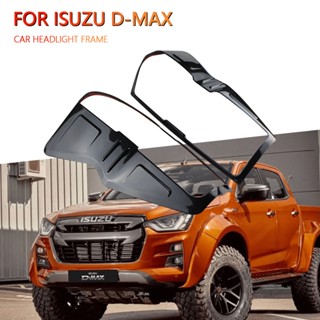 กรอบไฟท้าย คาร์บอนไฟเบอร์ ABS สีดํา สําหรับ Isuzu D-MAX DMAX 2021 2022 2023 1 คู่