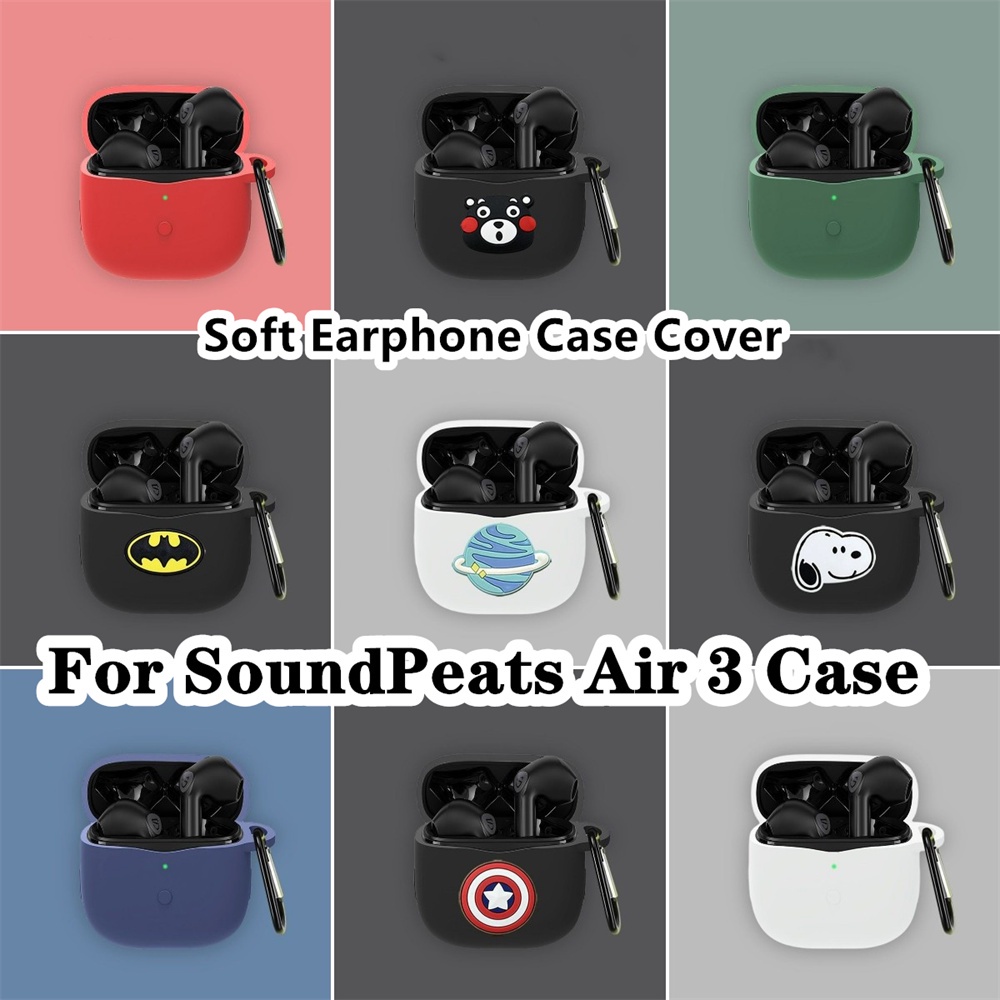 ส่วนลด-เคสหูฟัง-แบบนิ่ม-ลายการ์ตูน-สีพื้น-สําหรับ-soundpeats-air-3-soundpeats-air-3