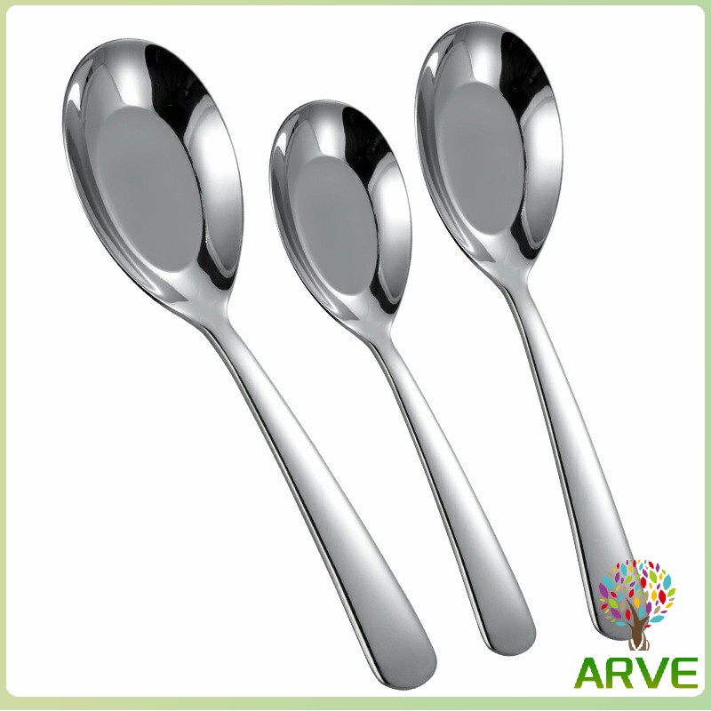 arve-ช้อนสแตนเลส-ช้อนข้าว-ช้อนซุป-ช้อนกลาง-ช้อนตักโจ๊ก-stainless-steel-spoon