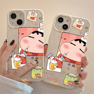 เคสโทรศัพท์มือถือ แบบนิ่ม กันกระแทก ลายการ์ตูนชินจัง สําหรับ Apple Iphone 14Promax 13 12 11 7 8plus