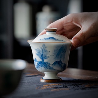 Shanyinjian ถ้วยชาเซรามิก ป้องกันน้ําร้อนลวก เรียบง่าย สําหรับครัวเรือน