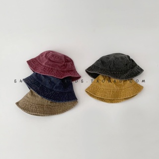 หมวกบังแดด หมวกคาวบอย สีพื้น แฟชั่นฤดูร้อน สําหรับเด็ก 8-28 เดือน
