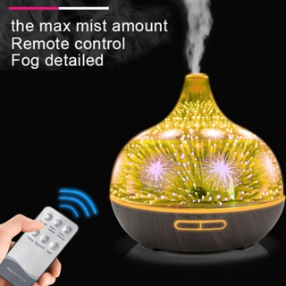 Big sale 3D Fireworks Aroma Diffuser Air Humidifier เครื่องกระจายกลิ่นหอม400mlเครื่องเพิ่มความชื้นนาโน