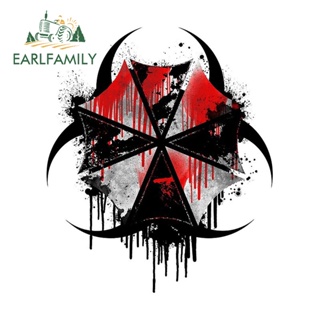 Earlfamily สติกเกอร์ไวนิล ลายการ์ตูนอนิเมะ JDM กันแดด สําหรับติดตกแต่งรถยนต์ 13 ซม. x 11.1 ซม.