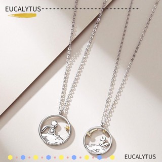 Eutus สร้อยคอเงิน 925 จี้เจ้าชายน้อย เครื่องประดับแฟชั่น ของขวัญวันวาเลนไทน์