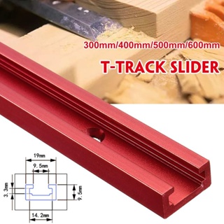 T-Slot Track Red T-Track 300-600mm Aluminium Alloy Router Table Durable