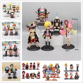 โมเดลฟิกเกอร์ Amine One Piece Luffy Uta Nami Vinsmoke Sanji Tony Tony Chopper Franky ของเล่นสําหรับเด็ก