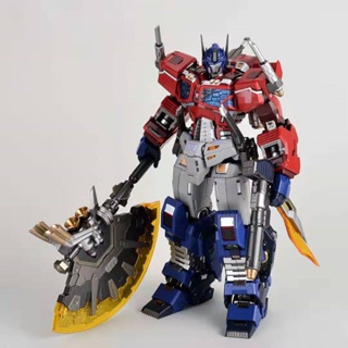 [New product in stock] MC muscle bear Optimus op column Super movable alloy version deformation toy robot King Kong ko valuable practice iron machine smart IHUB
