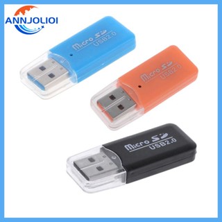 Ann อะแดปเตอร์การ์ดรีดเดอร์ Micro USB 2 0 SD TF คุณภาพสูง สําหรับคอมพิวเตอร์ แท็บเล็ต พีซี