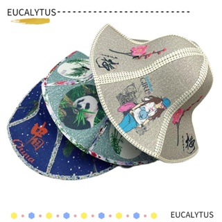 Eutus หมวกฟาง กันแดด ปีกกว้าง พับได้ ป้องกันรังสียูวี แฟชั่นฤดูใบไม้ผลิ ฤดูร้อน
