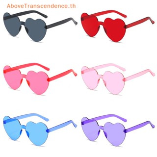 Above แว่นตากันแดด เลนส์โพลาไรซ์ รูปหัวใจ ไร้ขอบ UV400 สี สไตล์วินเทจ สําหรับผู้หญิง 2023 TH