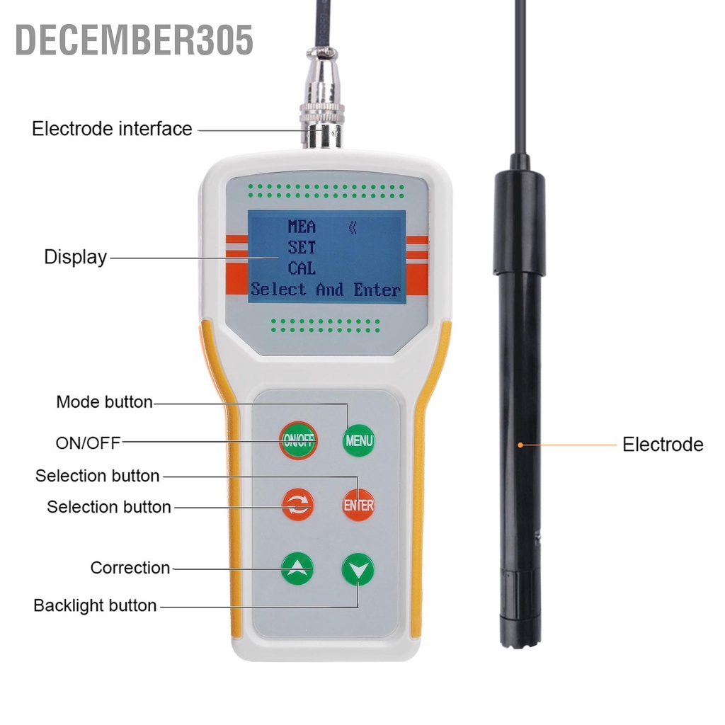 december305-jpb-607a-do-meter-เครื่องตรวจจับออกซิเจนละลายในน้ำสำหรับบ่อปลาเพาะเลี้ยงสัตว์น้ำ