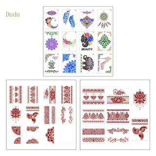 Dudu แผ่นแม่แบบ ฉลุลายลูกไม้ รูปกราฟฟิตี้ ดอกไม้ คลาสสิก ใช้ซ้ําได้ DIY สําหรับตกแต่งงานหัตถกรรม 12 ชิ้น