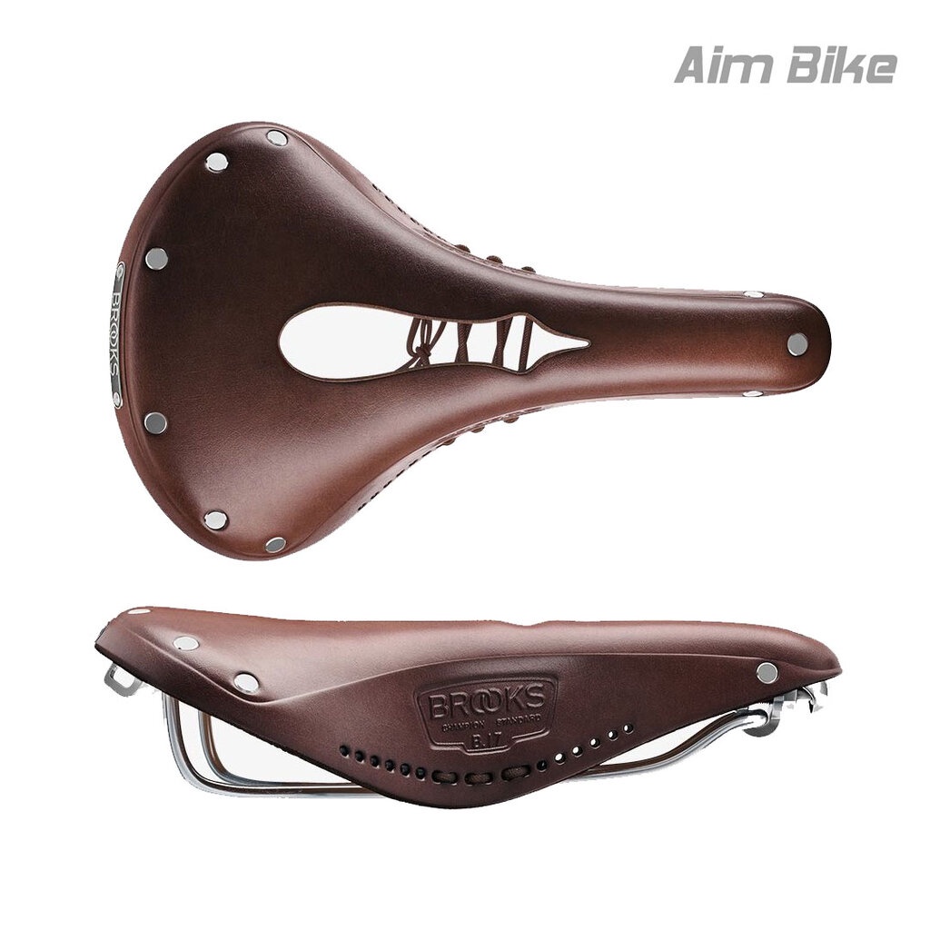 อานหนังแท้มีร่องกลาง-brooks-b17-carved