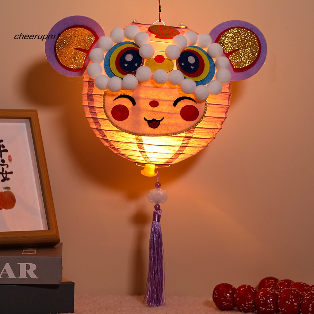 cheersp-โคมไฟ-led-รูปการ์ตูนสัตว์-ราศีจีน-เรืองแสง-แฮนด์เมด-ขนาดพกพา-สําหรับตกแต่งบ้าน-เทศกาลปีใหม่