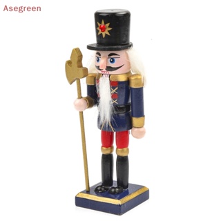[Asegreen] ตุ๊กตาการ์ตูนทหารวอลนัท แครกเกอร์ ขนาดเล็ก สไตล์คลาสสิก สําหรับตกแต่งโต๊ะ