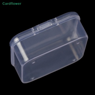 &lt;Cardflower&gt; กล่องใส ทรงสี่เหลี่ยม ขนาดเล็ก สําหรับใส่เครื่องประดับ ลูกปัด ของจิปาถะ 3 ชิ้น