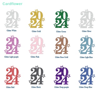 &lt;Cardflower&gt; ป้ายปักหน้าเค้ก ลาย Happy New Year 2024 สําหรับตกแต่งเค้ก 10 ชิ้น