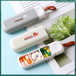 แบบพกพา Daily Pill กล่อง3-6กริดปิดผนึกกล่องยา Pushing Typle Travel Mini Pills คอนเทนเนอร์ Organizer กรณี Flowerdance