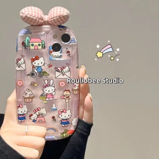 เคสโทรศัพท์มือถือนิ่ม กันกระแทก กันรอยกล้อง ลายการ์ตูนแมวสีชมพู หรูหรา สําหรับ IPhone 12 Pro Max X XR XS Max SE IPhone 7 Plus 8 Plus 11 Pro Max 13 Pro Max 14 Pro Max