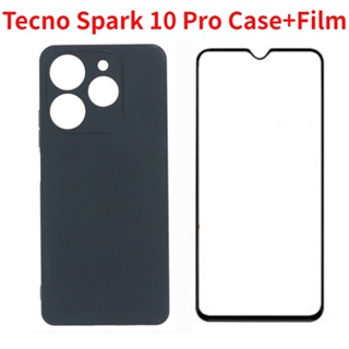 ใหม่ พร้อมส่ง เคสป้องกันกล้อง พร้อมฟิล์มกระจกนิรภัย สําหรับ Tecno Spark 10 Pro 2023