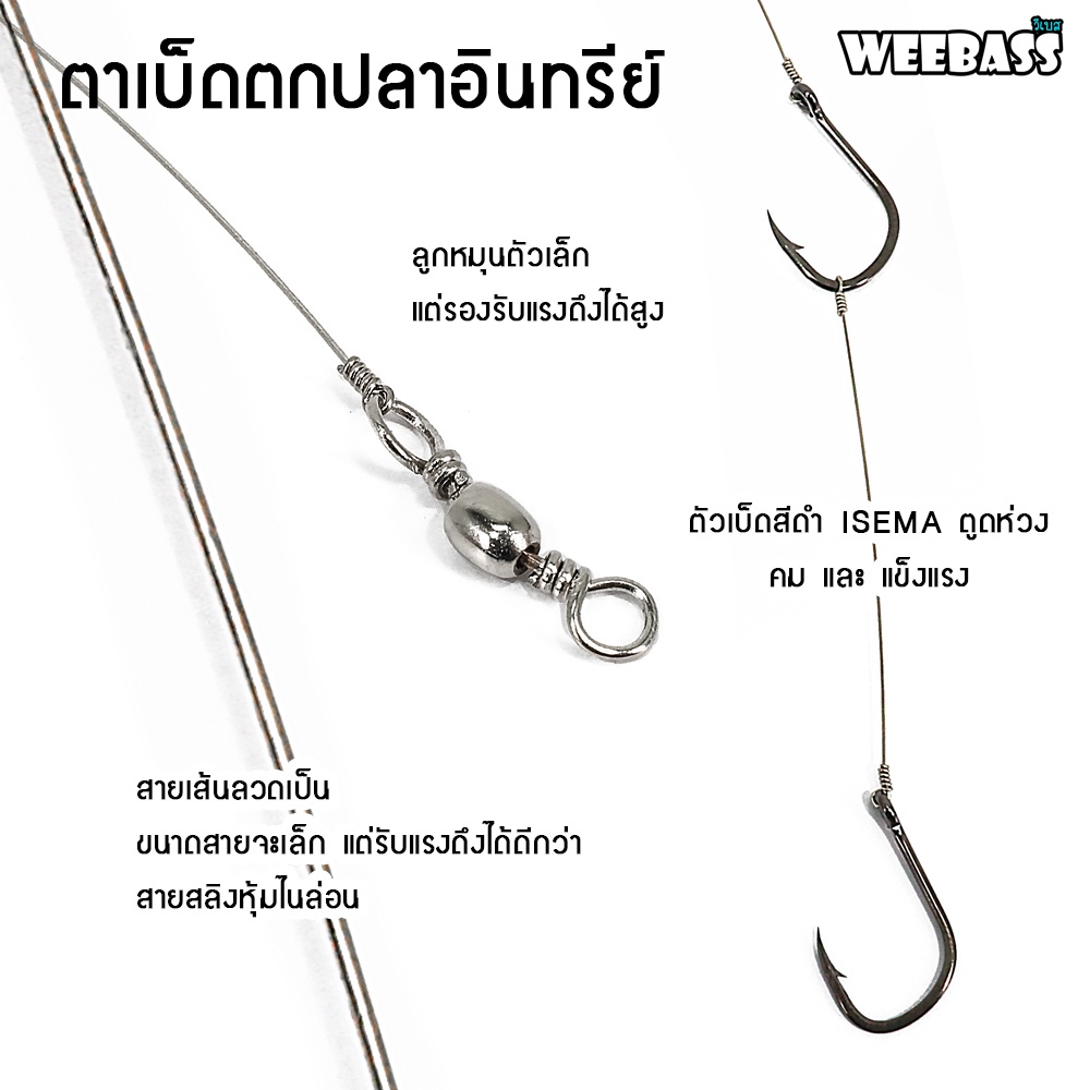 weebass-ตาเบ็ด-รุ่น-ตาเบ็ดตกปลาอินทรีย์-isema-เบ็ดลอยอินทรีย์-เบ็ดตกอินทรีย์-ชุดตกอินทรีย์-เบ็ดตกปลา