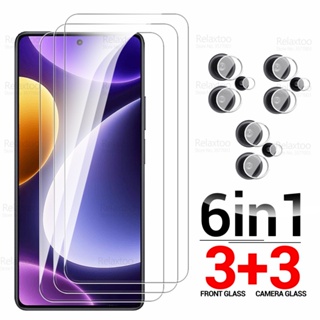 6in1 ฟิล์มกระจกนิรภัยกันรอยหน้าจอเทอร์โบ สําหรับ Xiaomi Redmi Note 12 Redmy Note12 Turbo 12Turbo 5G