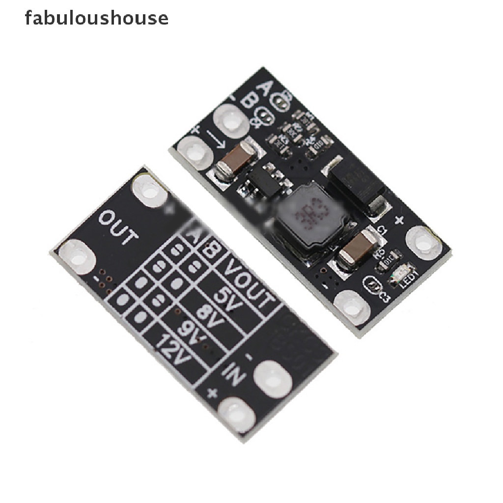 fabuloushouse-โมดูลบอร์ดแปลงแรงดันไฟฟ้า-dc-dc-3-7v-เป็น-12v-pcb