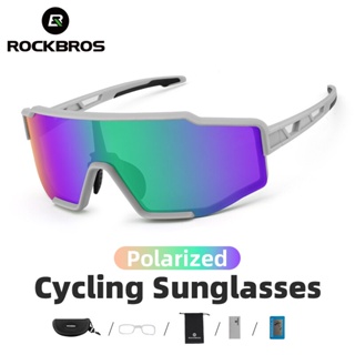 Rockbros แว่นตากันแดด เลนส์โพลาไรซ์ เลนส์โฟโตโครมิก เหมาะกับการขี่จักรยาน เล่นกีฬากลางแจ้ง สําหรับผู้ชาย และผู้หญิง