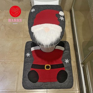 BARRY Toilet Seat Cover 1Set Funny Christmas Decoration Mat Toilet Lid Cover Protection Bathroom Toilet Seat