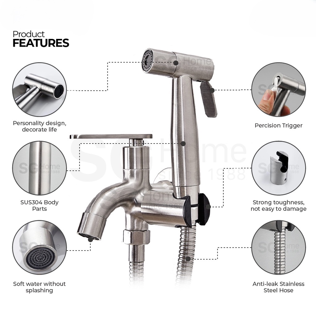 sus304-สแตนเลสห้องน้ำ-faucet-toilet-sprayer-handheld-sprayer