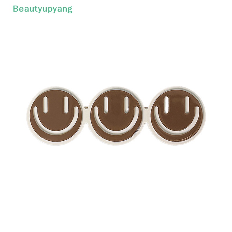 beautyupyang-กิ๊บติดผม-โลหะ-รูปเต่าหน้ายิ้ม-สีกากี-แฟชั่นสไตล์เกาหลี-สําหรับผู้หญิง