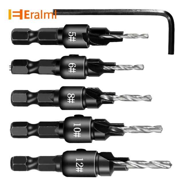 eralml-krachtige-ชุดดอกสว่านเคาน์เตอร์ซิงค์-5-ชิ้น-สําหรับงานไม้-สกรูขนาด-5-6-8-10-12