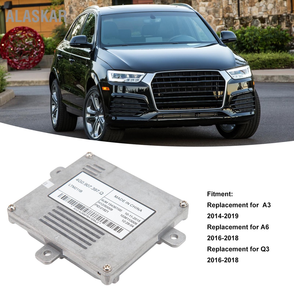 alaskar-บัลลาสต์ไฟหน้า-led-drl-โมดูลควบคุม-4g0907397q-ทนทานทนความร้อนทดแทนสำหรับ-a3-a6-q3