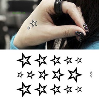 # Facc &amp; ใหม่ # สติกเกอร์รอยสักชั่วคราว ลายดาว กันน้ํา สุดเซ็กซี่