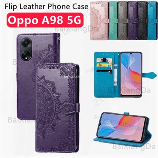 เคสโทรศัพท์มือถือหนัง กันกระแทก แบบฝาพับแม่เหล็ก พร้อมช่องใส่บัตร สําหรับ Oppo A98 A78 A58 Nfc A58Nfc A38 A18 A79 A17 K A17K A 98 A 78 A 58 A 38 A 18 A 79 A 17K 4G 5G 2023